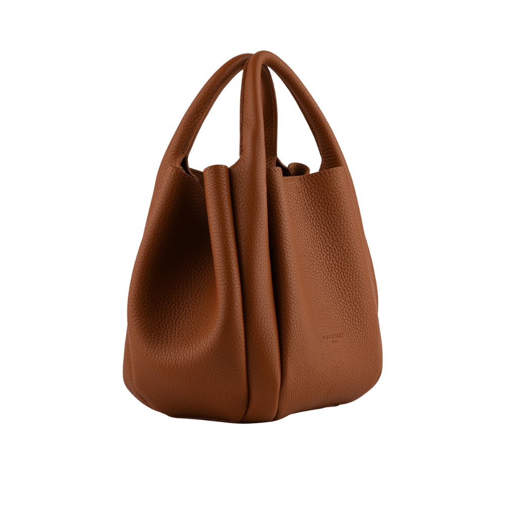 Citrouille lædertaske, mellem – Camel